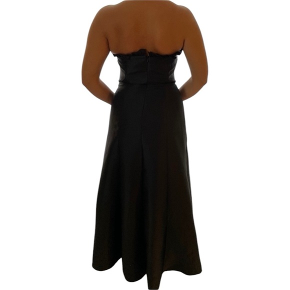 Jovani Strapless Gown Black - Picture 2 of 5